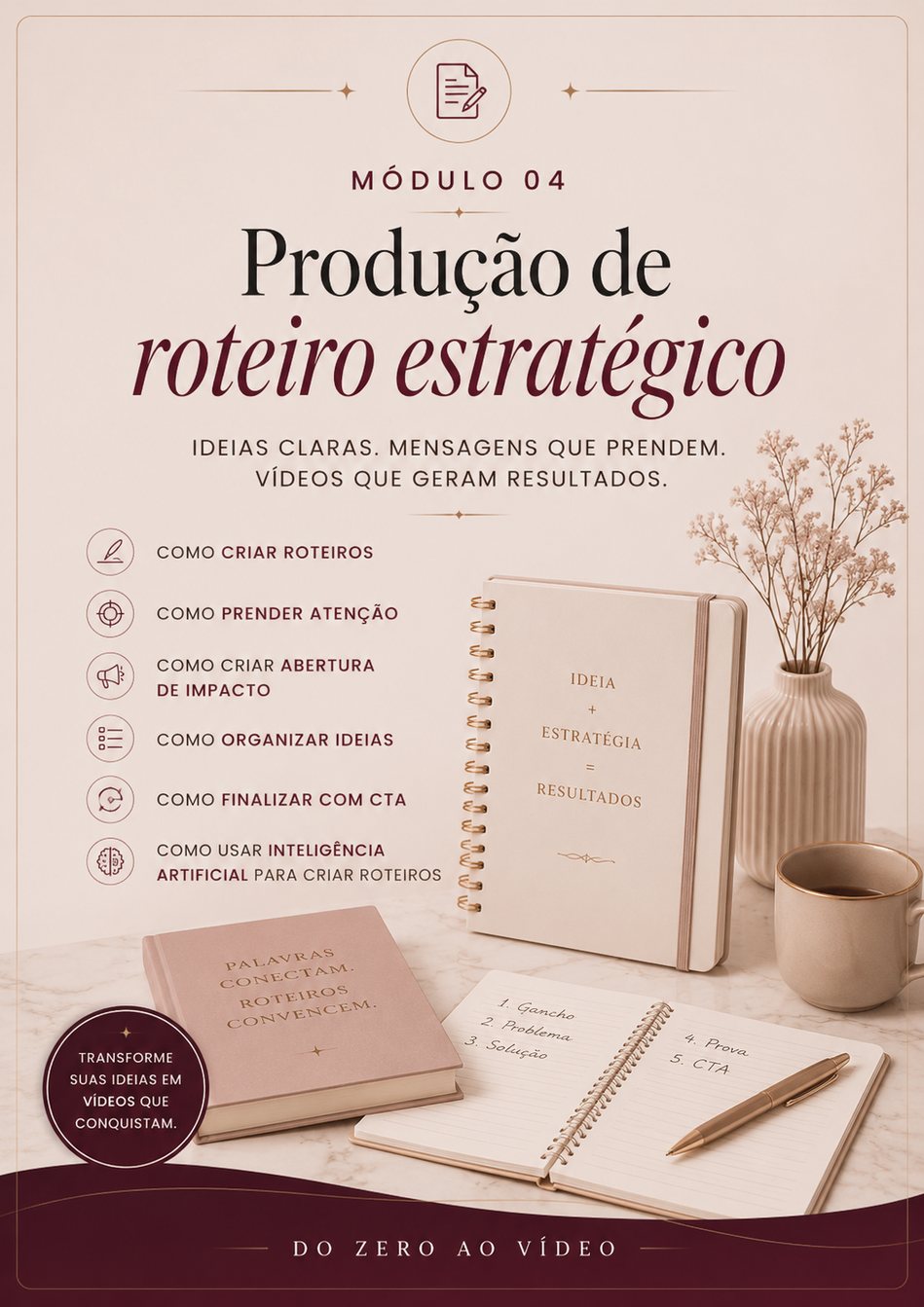 Capa do Módulo 04 — Produção de roteiro estratégico