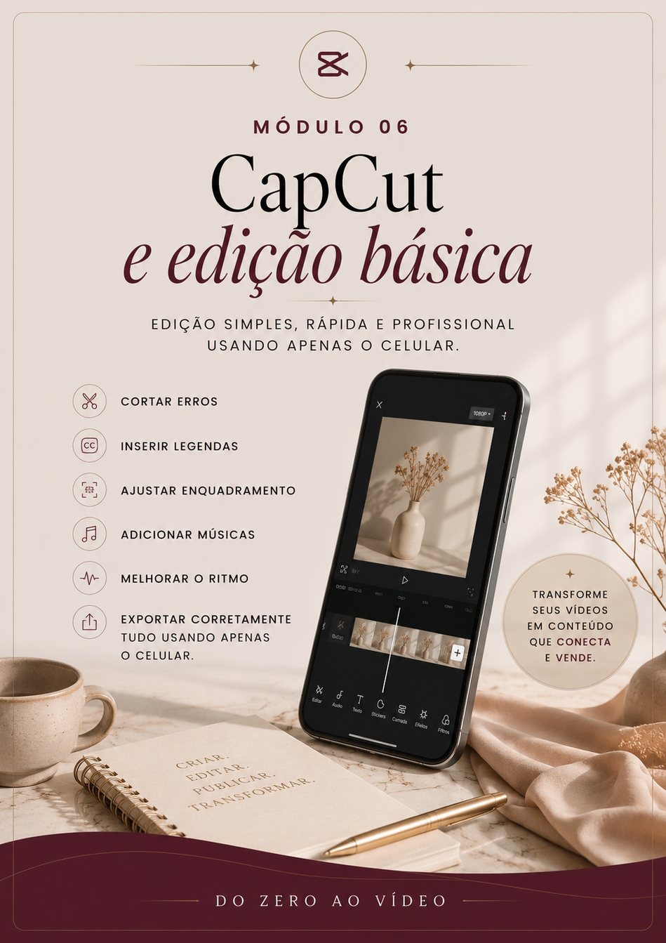 Capa do Módulo 06 — CapCut e edição básica
